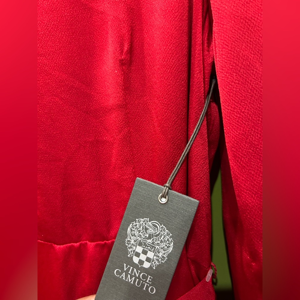 Vince Camuto Elegant Red Women's Dress-XL - Picture 4 of 6